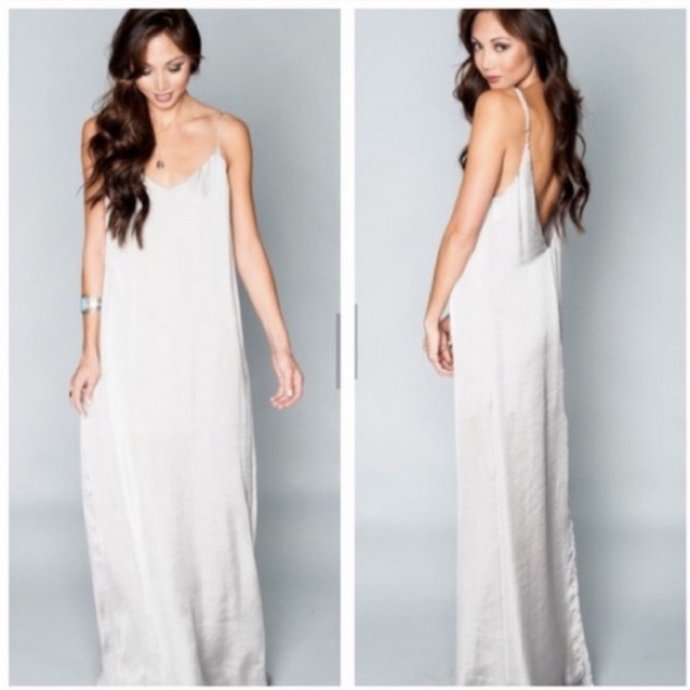 Jolie slip maxi dress